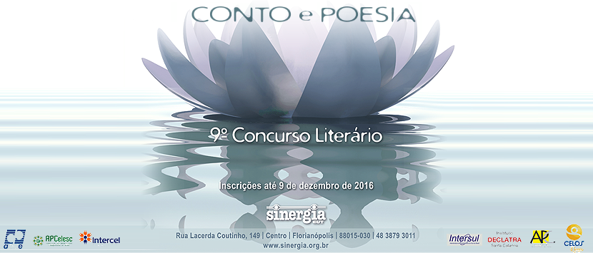 Literatura – 9a. edição do Concurso Conto e Poesia do Sinergia tem inscrições abertas